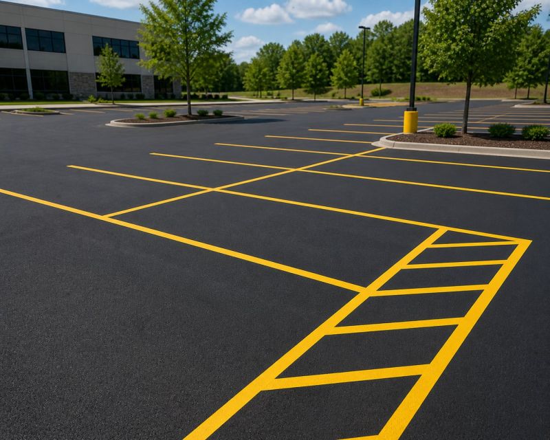 Asphalt Painting in Gwinnett County, GA