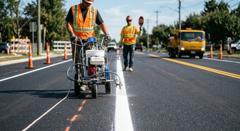 Commercial Asphalt Painting in Los Angeles, CA