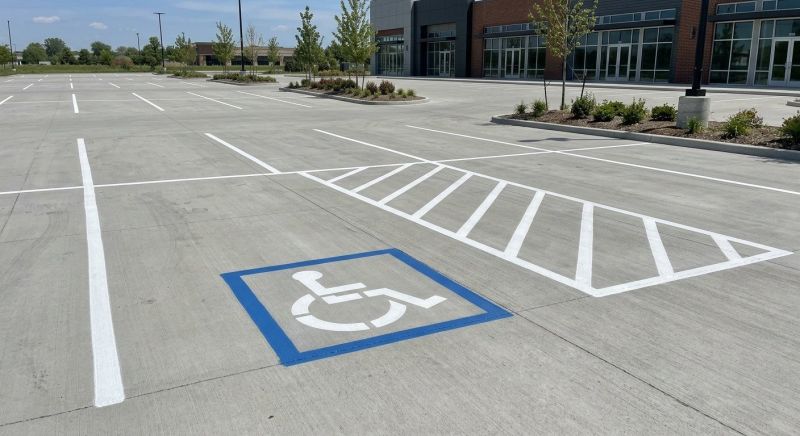Concrete Parking Lot Striping in Orange County, CA