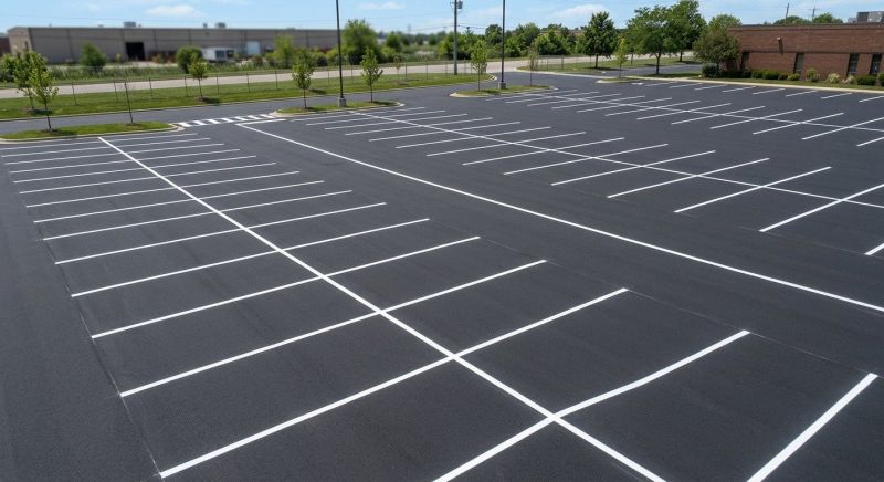 Concrete Parking Lot Striping in Alpharetta, GA