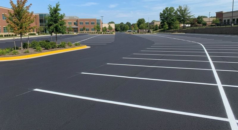 Concrete Parking Lot Striping in Gwinnett County, GA